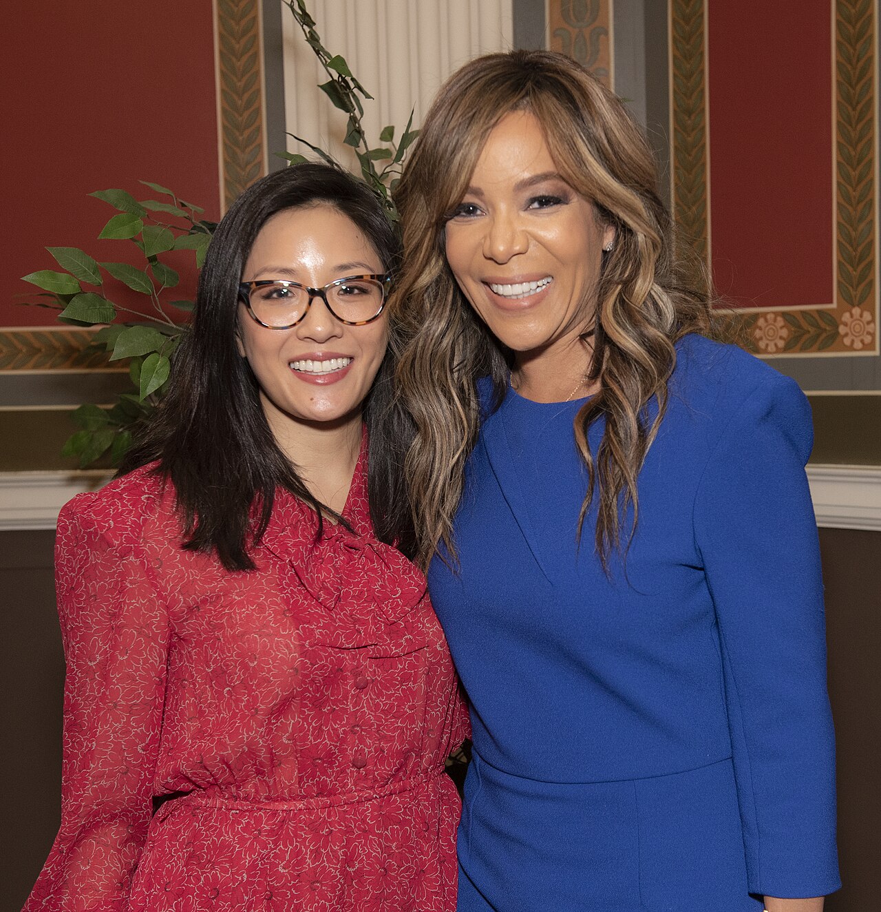 Sunny Hostin and Constance Wu at the LBJ Library